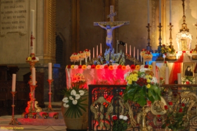Magnifique décor floral pour la fête de la Miséricorde à Lavaur (81)